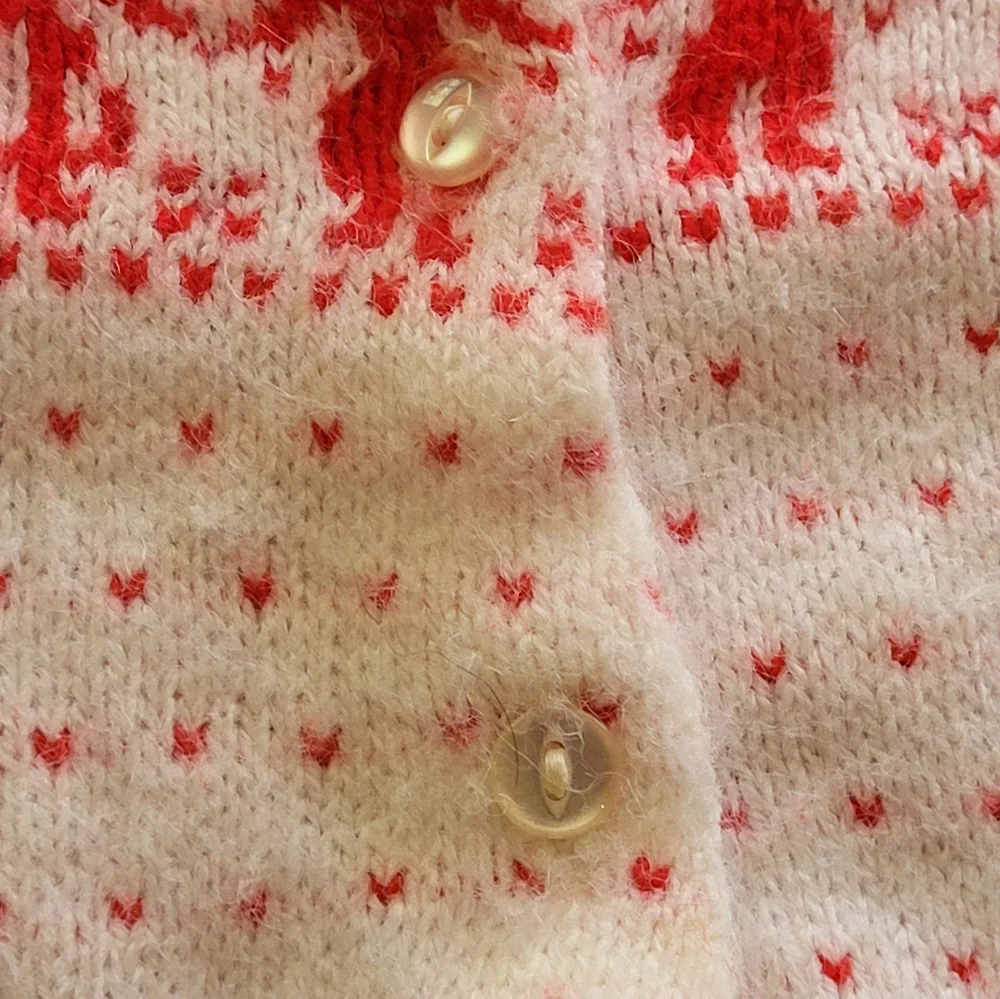 Huntingdon Mills vtg 60s 18 mos orlon acrylic knit cardigan and hat